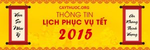 Cây thuốcnamhay.vn thông báo lịch nghỉ tết Ất Mùi 2015