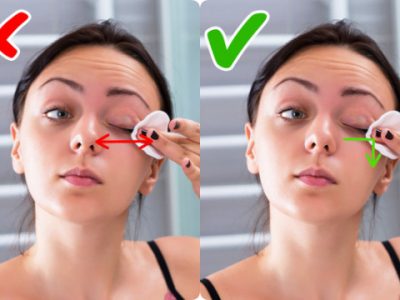 Tẩy trang đúng cách cho vùng mắt giúp da không bị thâm sạm
